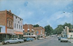 Broadway Street Scene, Siloam Springs, AR Postcard