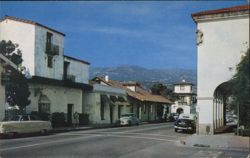 Historic De La Guerra Street, Santa Barbara Postcard