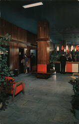Mansfield Hotel Lobby, New York City Postcard