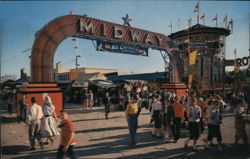 State Fair Midway Entrance, Dallas, TX Postcard