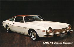 AMC Cassini Matador 1974 Postcard