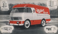 Miller High Life Mobile Museum Truck Postcard