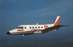 Comair Airplane N76CA in Flight Postcard