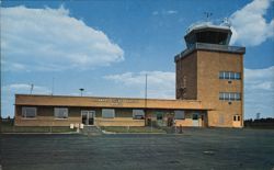 Delaware County Airport, Muncie Postcard