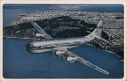 Pan Am 'Strato' Clipper 'Clipper America' N1028V In Flight Postcard
