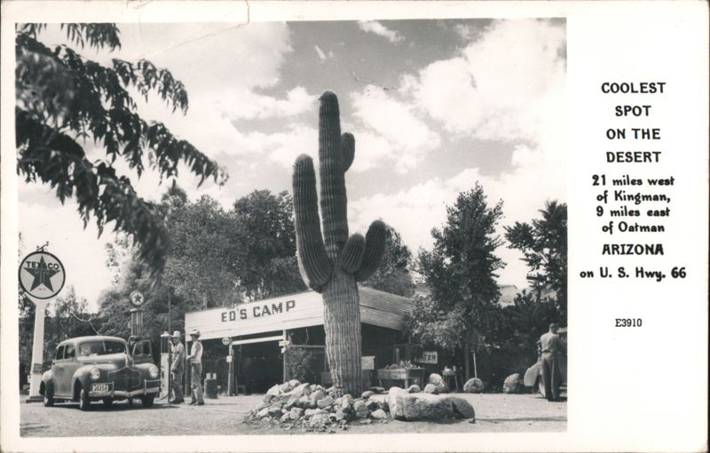 Ed's Camp, Coolest Spot on the Desert, Route 66, Arizona Oatman