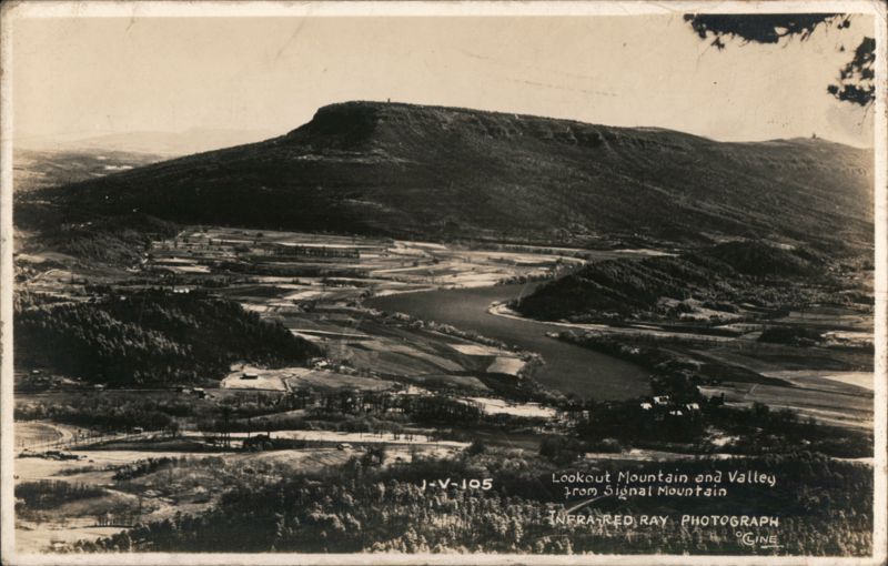 Lookout Mountain and Valley from Signal Mountain Tennessee