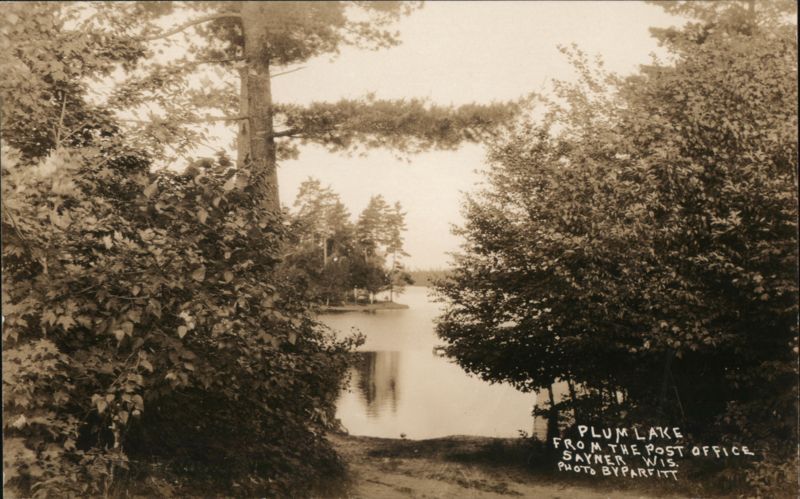 Plum Lake from the Post Office, Sayner, WI Wisconsin