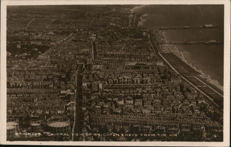 General View of Brighton & Hove from the Air United Kingdom