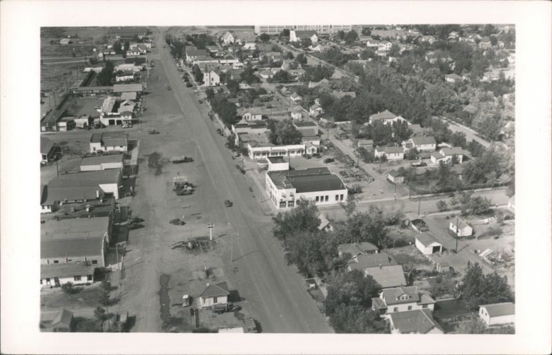 Aerial View of Glasgow, MT Montana