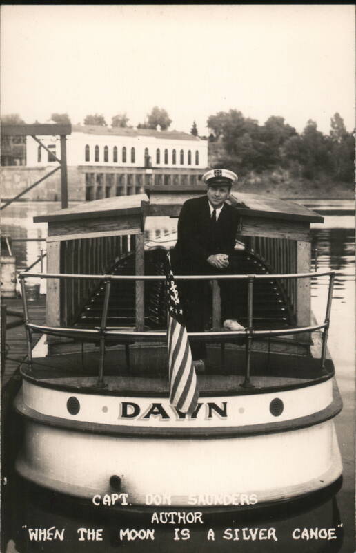 Capt. Don Saunders, Author, Aboard Boat 'Dawn Wisconsin Dells