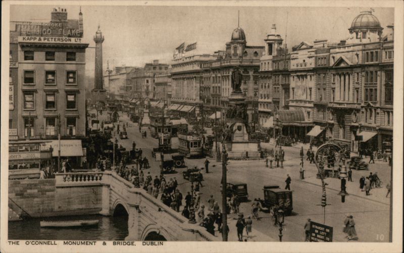 O'Connell Monument & Bridge, Dublin Ireland