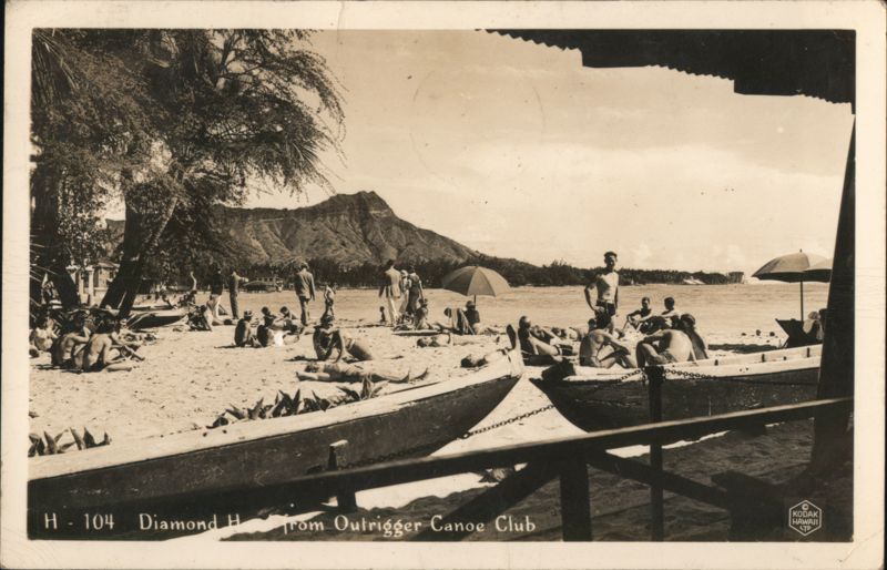 Diamond H. from Outrigger Canoe Club Honolulu Hawaii