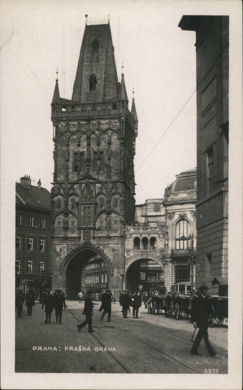 Prašná Brána (Powder Tower), Prague Czechoslovakia
