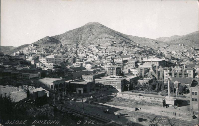 Downtown Bisbee, Arizona, Hillside View, 1938