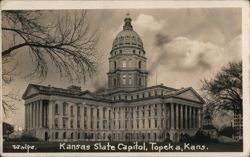 Kansas State Capitol, Topeka, KS Postcard
