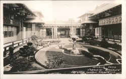 Interior Patio, Japanese Gardens, Hollywood Postcard