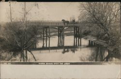 Wagon Bridge Over The Logan, Lyons, NE Postcard