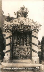 Eucharistic Altar on Cemetery, Dickeyville, WI Postcard