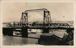 Mount Rainier from Tacoma, WA, Lift Bridge View Postcard