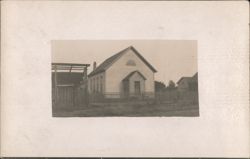Gabled Building with Arched Window, Mount Vernon, WA Postcard