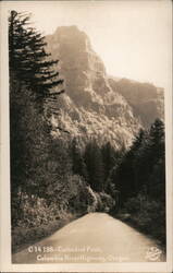 Cathedral Peak, Columbia River Highway, Oregon Postcard
