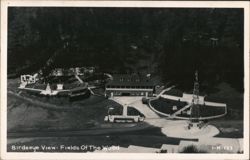 Birdseye View - Fields Of The Wood Postcard