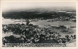 Portsmouth, NH & Kittery, ME Aerial, Naval Shipyard Postcard