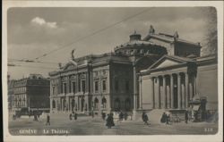 Le Théâtre, Genève Postcard