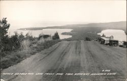 Copper Harbor & Lake Fanny Hooe from Brockway Mountain Drive Postcard