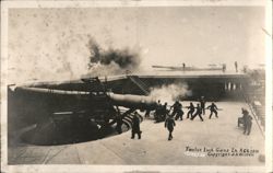 Twelve Inch Guns In Action Postcard