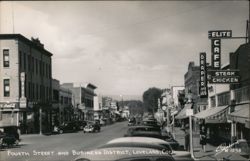 Fourth Street and Business District, Loveland, CO Postcard