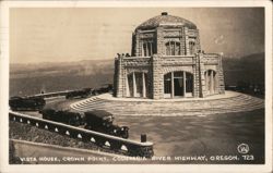Vista House, Crown Point, Columbia River Highway, Oregon Postcard