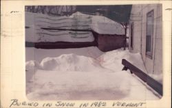 Buried in Snow, Vermont, 1982 Postcard