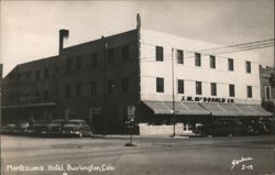 Montezuma Hotel & J.M. McDonald Co., Burlington, CO Postcard