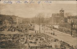 Beckley After the Fire of 1912 Postcard