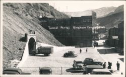 Tunnel Portal & Bingham Hotel, Bingham Canyon, UT Postcard
