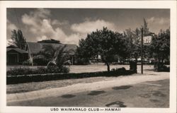 USO Waimanalo Club, Hawaii Postcard
