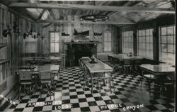 Arrowhead Lodge Interior, Poudre Canyon Postcard