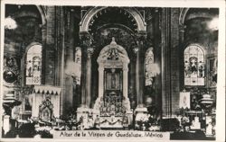 Altar de la Virgen de Guadalupe, México Postcard