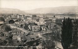 Birdseye View, The Dalles, OR, Residence Section Postcard
