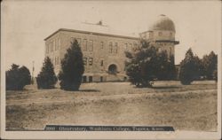 Observatory, Washburn College, Topeka, KS Postcard