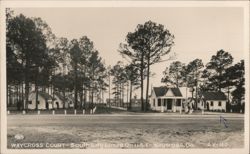 Waycross Court - South City Limits On U.S. 1 - Waycross, Ga. Postcard