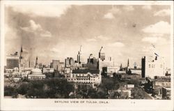 Skyline View of Tulsa, OK Postcard