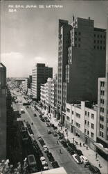 Av. San Juan de Letran, Seguros Mexico Building Postcard