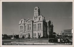 Parker County Court House, Weatherford, Texas Postcard