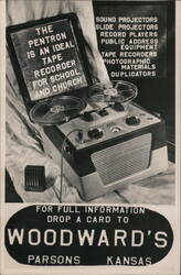 Woodward's Pentron Tape Recorder Advertisement Postcard