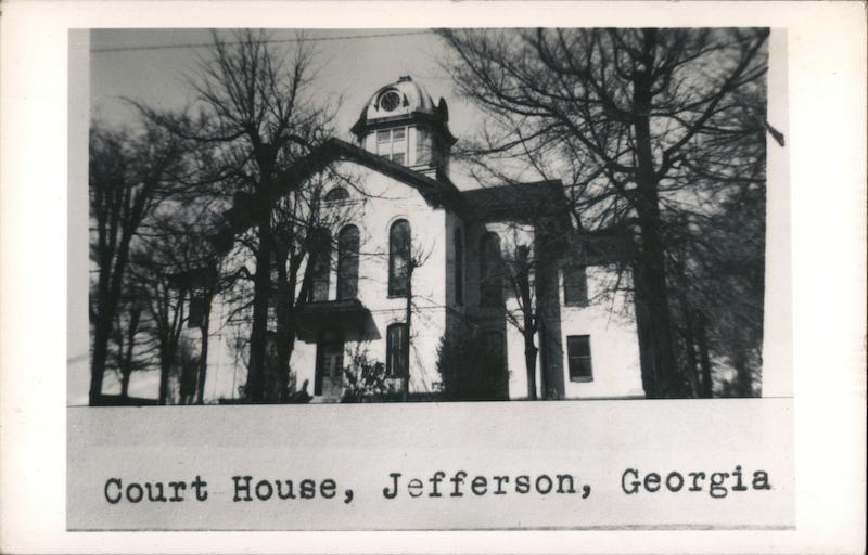 Court House Jefferson, GA Postcard