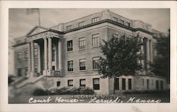 Pawnee County Courthouse Larned, KS Postcard Postcard Postcard