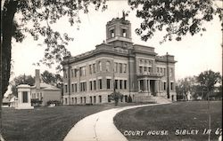 County Court House Sibley, IA Postcard Postcard Postcard